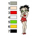 Betty Boop 30 Embroidery Design